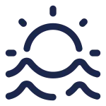 Water Sun SVG Icon